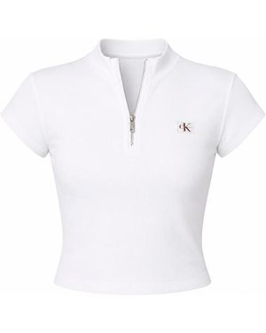 Calvin Klein T-Shirts, Tops Und Polos - Weiß