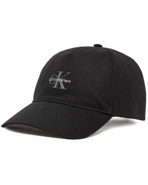 Calvin Klein Baseballkappe Mit Monologo-Aufdruck - Schwarz