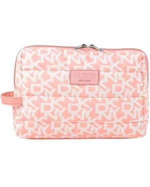 DKNY Gepolsterter Kulturbeutel Mit Logo - Pink