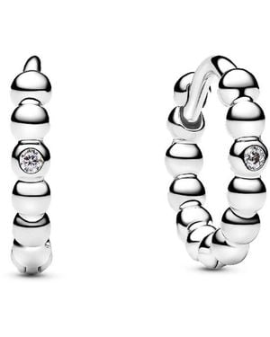 PANDORA Ohrringe „Embrace“ Mit Perlen 294823C01 - Schwarz