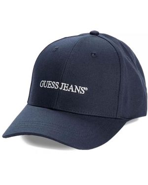 Guess Cappello Da Baseball Con Logo - Blu