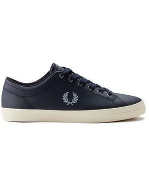Fred Perry Baseline Lederschuh - Blau
