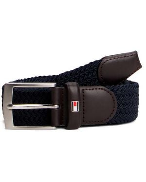 Tommy Hilfiger Cintura Elastica Intrecciata - Blu