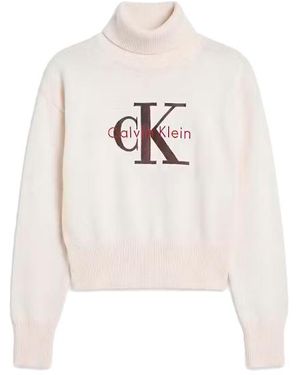 Calvin Klein Strickjacken Und Pullover - Weiß
