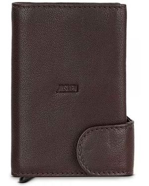 Jaslen Portafogli Di Pelle - Marrone