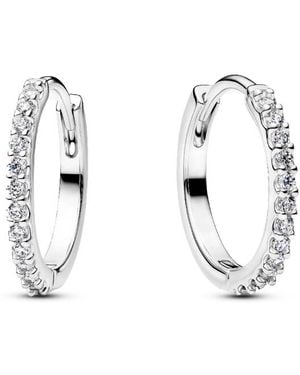 PANDORA Mini Orecchini A Cerchio Scintillanti 294649C01 - Metallizzato