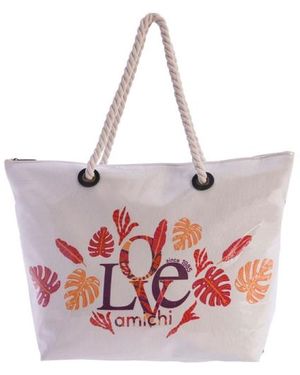 AMICCI Bay Strandtasche Aus Kunststoffbeschichtetem Canvas - Lila