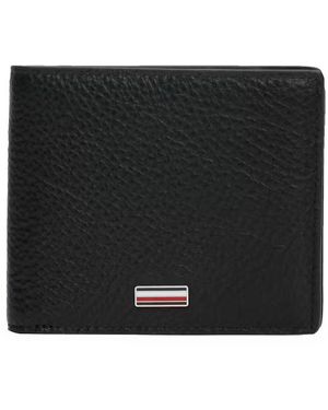 Tommy Hilfiger Portafoglio Centrale Cc E Monete - Nero