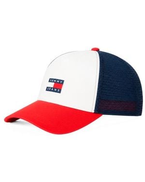 Tommy Hilfiger Heritage Signature Color Block Trucker Cap - Blau
