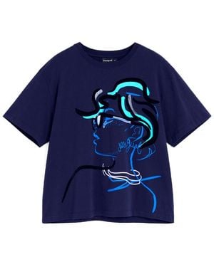 Desigual T-Shirts, Tops Und Polos - Blau