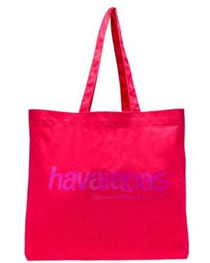 Havaianas Logo Della Borsa Da Spiaggia Xl - Rosa