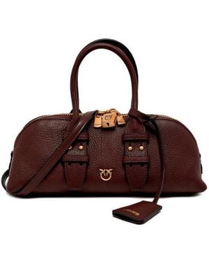 Pinko Borsa Da Bowling Orizzontale A Forma Di Pecora - Marrone