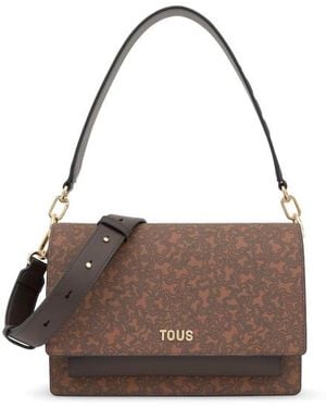 Tous Audree Kaos Mini Lines Crossbody-Tasche - Braun