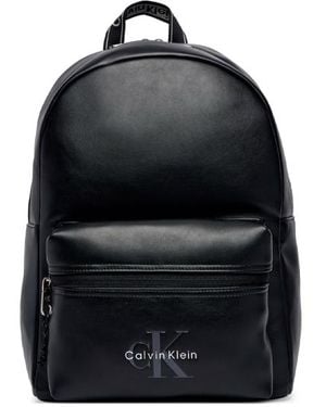 Calvin Klein Zaino Con Cinghie E Logo - Nero