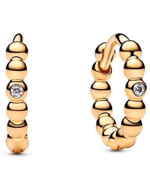 PANDORA Ohrringe „Embrace“ Mit Perlen 264823C01 - Mettallic