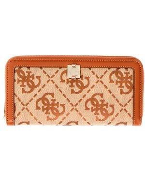 Guess Portafoglio Con Logo Audrey - Marrone
