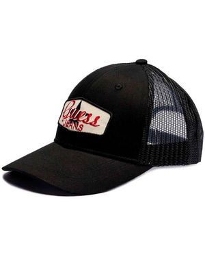 Guess Cappellino Da Camionista Con Toppa - Nero