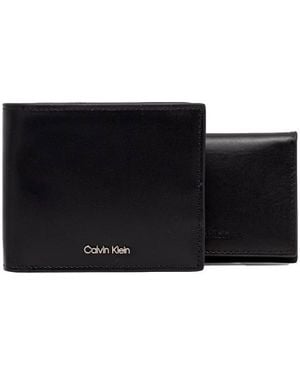 Calvin Klein Erhöhte Geldbörse Mit Münzfach Und Kreditkartenfach - Schwarz