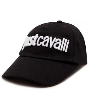 Just Cavalli Cappellino Con Logo Ricamo 3D Up - Nero