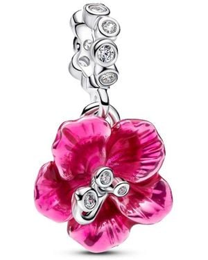 PANDORA Ciondolo A Forma Di Fiore Di Ibisco 794698C01 - Rosa