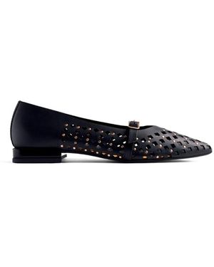 Gioseppo Nessen Lederballerinas Mit Nieten - Blau