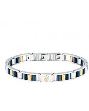 Maserati Keramikarmband, Keramikblau - Weiß