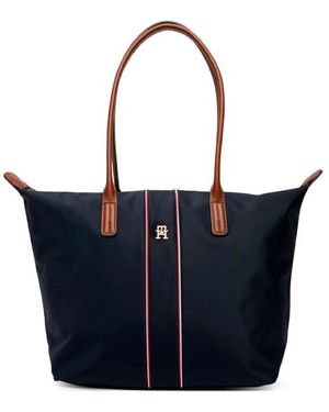 Tommy Hilfiger Th Bolso Aw0Aw17706 0Gy Popette Tote Corp Space Corp - Blu