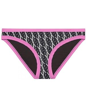 Calvin Klein Parti Inferiori Del Bikini Nero, Lilla - Viola