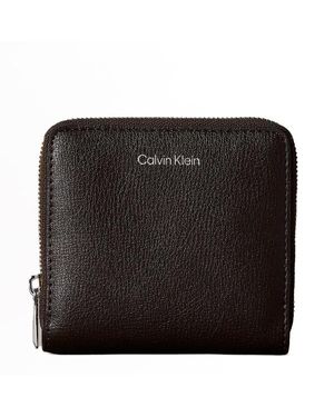 Calvin Klein Portafoglio Con Cerniera E Logo - Nero