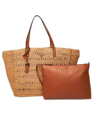 Guess Borsa Con Coulisse Irene Liguria - Marrone