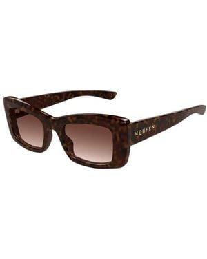 McQueen Occhiali Da Sole Am0526S - Marrone
