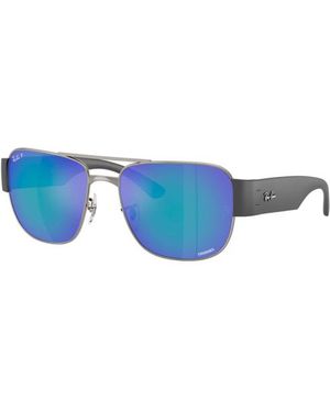 Ray-Ban Occhiali Da Sole Chromance 0Rb3756Ch - Blu