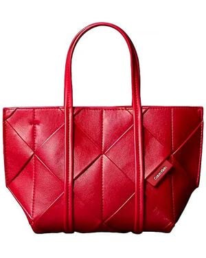 Calvin Klein Mini Borsa A Tracolla Intrecciata - Rosso