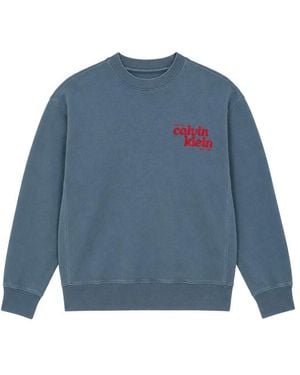 Calvin Klein Strickjacken Und Pullover - Blau