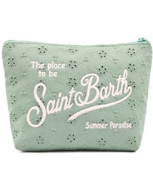 MC2 Saint Barth Toilettenbeutel Ali0045 Mini-Blumen - Grün