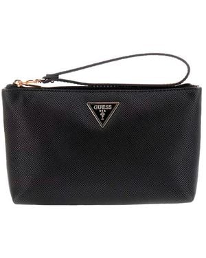 Guess Borsa Da Toeletta Laurel Ii - Nero