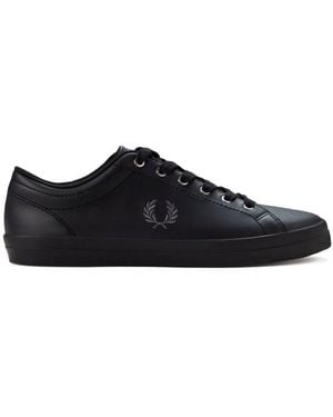 Fred Perry Baseline Lederschuh - Schwarz