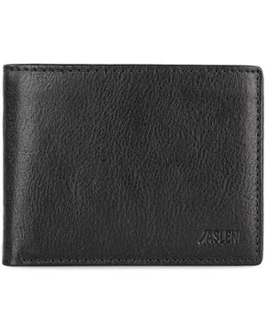 Jaslen Lederbrieftasche - Schwarz