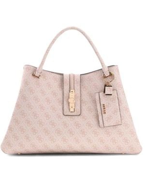 Guess Borsa Da Girlfriend Con Logo Yvonne - Rosa