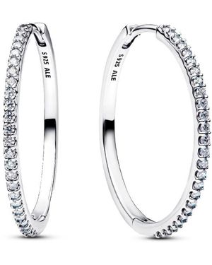 PANDORA Orecchini A Cerchio Scintillanti 294650C01 - Bianco