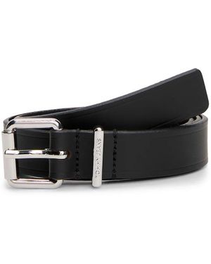 Tommy Hilfiger Ledergürtel Mit Logo Im Tiefrelief - Schwarz