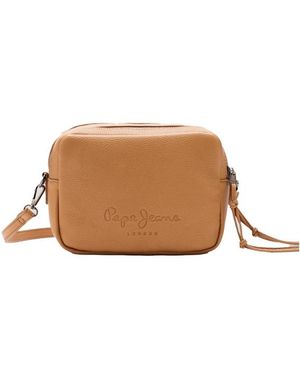 Pepe Jeans Schultertasche Aus Kunstleder Pl0300204 - Braun