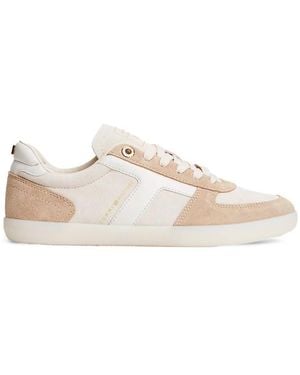 Tommy Hilfiger Th Tribeca Wildleder-Sneaker Mit Verschiedenen Texturen Und Logo - Natur