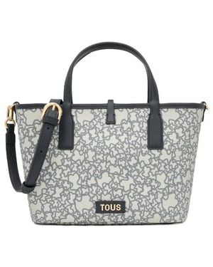 Tous Borsa Tote Mini Kaos Double-Way Taglia M - Grigio