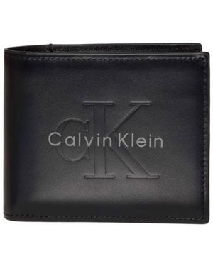 Calvin Klein Portafoglio Pieghevole Con Logo - Nero
