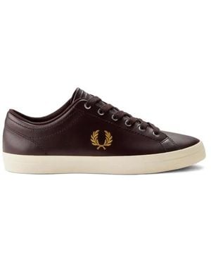 Fred Perry Baseline Lederschuh - Braun