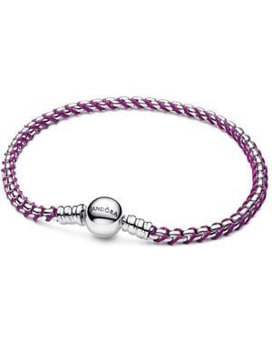 PANDORA Lila Kordel-Box-Kettenarmband 593816C03
