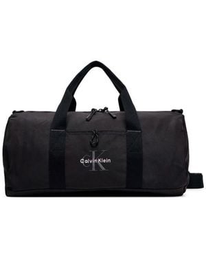 Calvin Klein Auffällige Weekender-Tasche - Schwarz