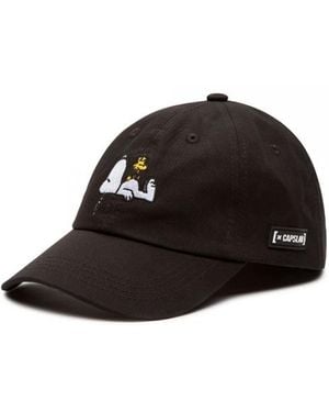 Capslab Snoopy-Mütze - Schwarz