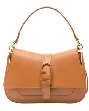Furla Flow Mini Handtasche - Braun